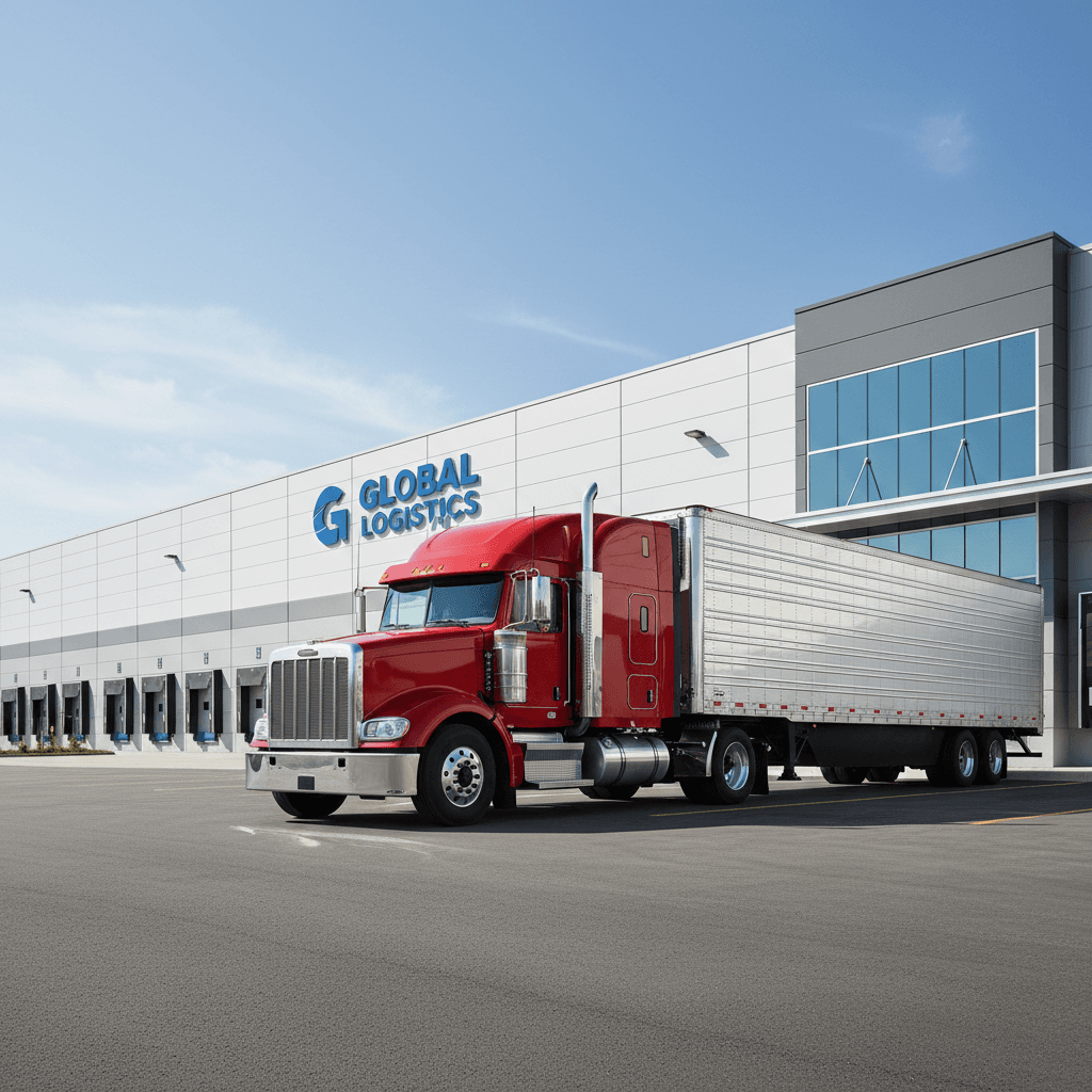 Road-ready commercial truck on a Dallas lot